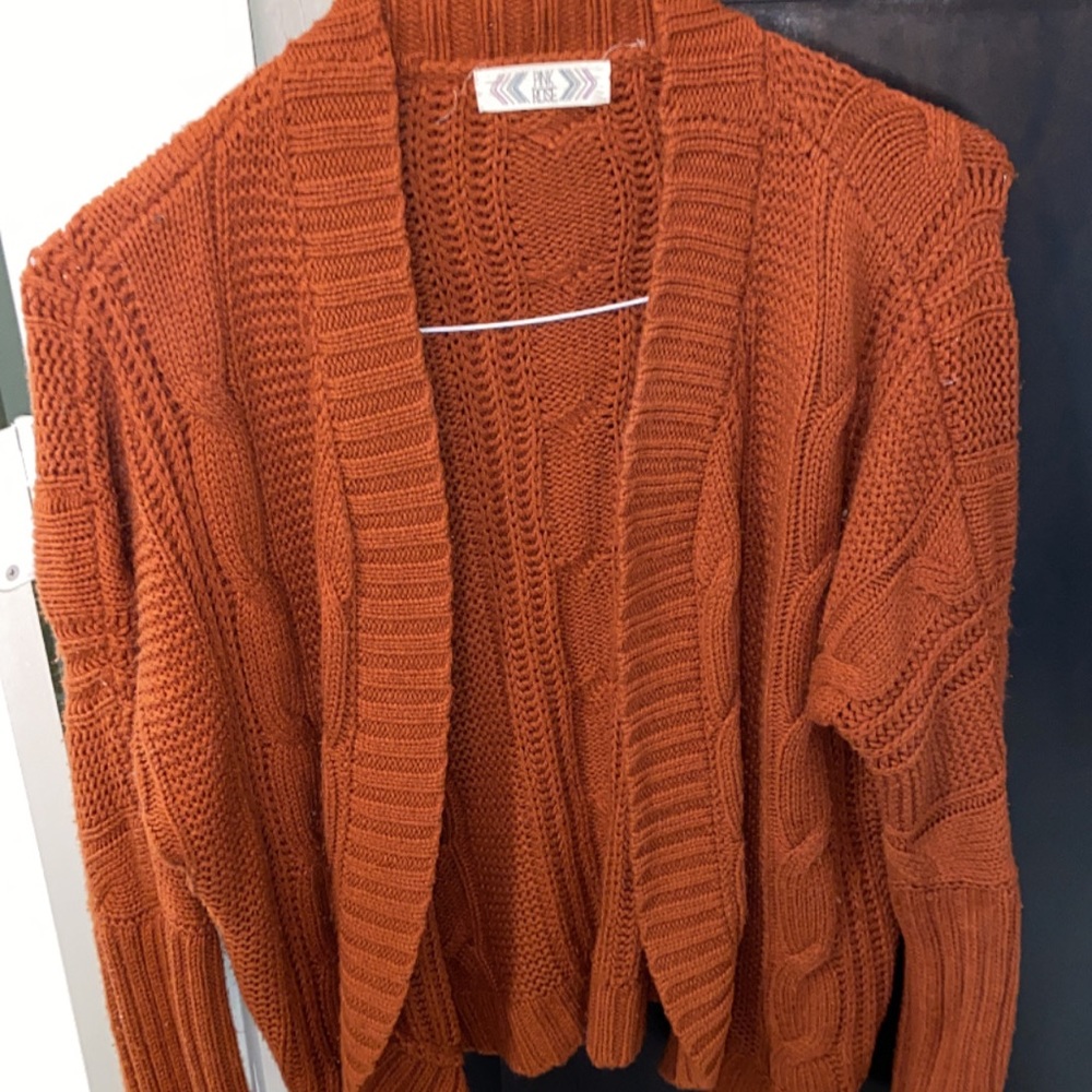 Pink rose sweater